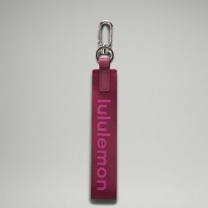 Lululemon Never Lost Keychain NWT Wine Berry Sonic Pink